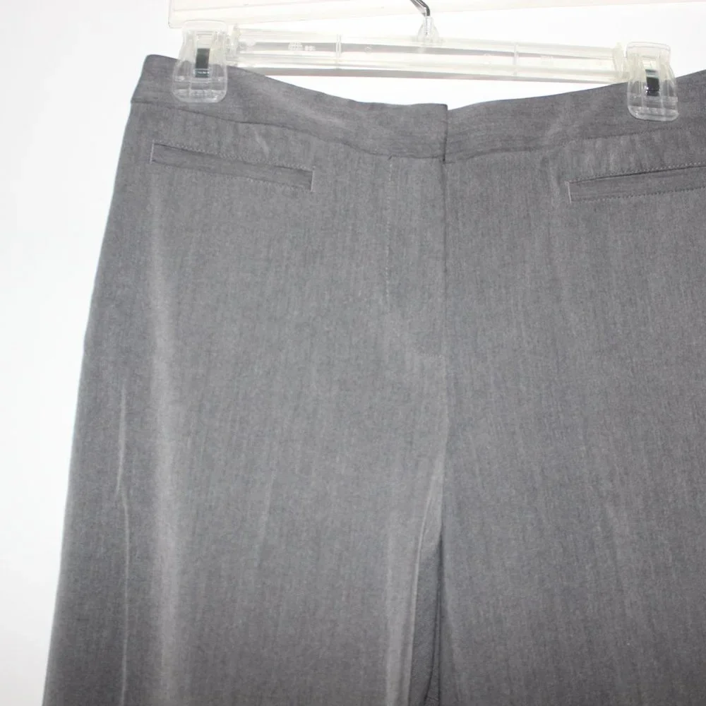 💟 Liz Claiborne Gray Audra Dress Trousers Pants Size 4 Regular